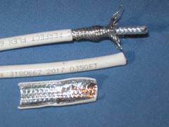18 AWG Coaxial Cable 349 ft White PPC Perfect Flex 6 Ser. 3180662 CATV, CL2, CL3
