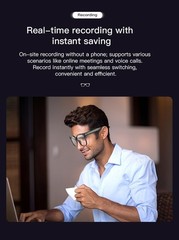AI Smart Glasses Camera 4K Video Recording Bluetooth Calls Voice Assistant HD