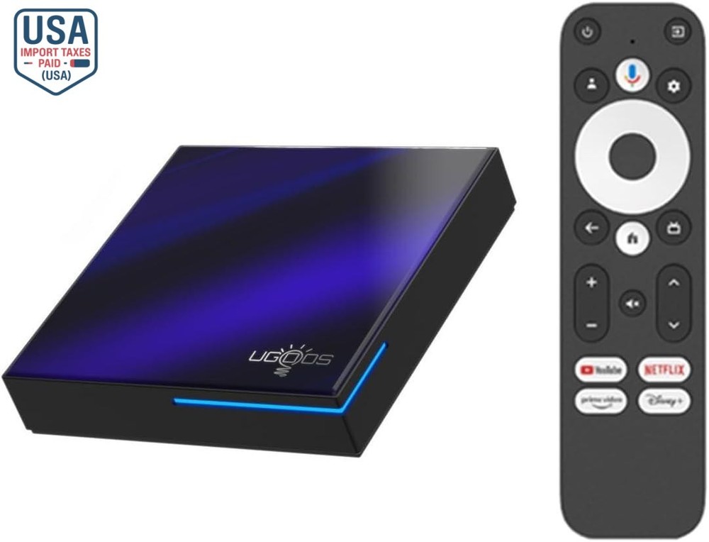 Ugoos SK2 Google TV Box – 4K HDR Streaming with Wi Fi 6 and Dolby Support