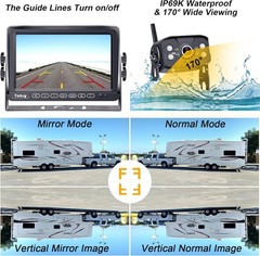 RV Backup Camera Wireless Plug and Play: Pre-Wired for Furrion System Recordi…