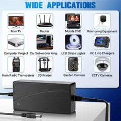 Lightweight 12V 3A Desktop Power Supply | Durable ABS & Overload Protection