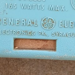 Vintage GE M500XTS Teal TV 15″ Space Age Mid Century TESTED WORKING Retro Prop