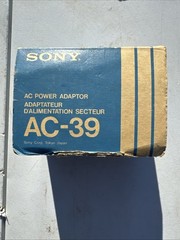 SONY AC-39 AC Power Adapter 3V 120v 5W – Walkman Cassette Player Charger