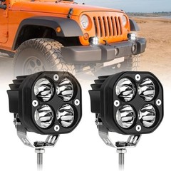 LED Pods Light, 4 Inch LED Fog Lights White, 40W Led Cube Lights Off Road