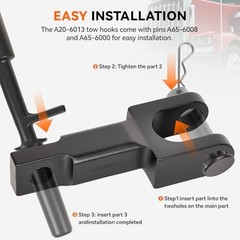 1pcs A20-6013 Rev A Tow Hooks Come with pins A65-6008 and Tow Pin A65-600 Fits
