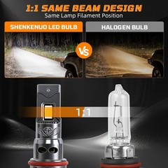 For Ford F-250 F-350 F-450 Super Duty 2023-2025 D8 LED Headlight Bulb+Fog Light