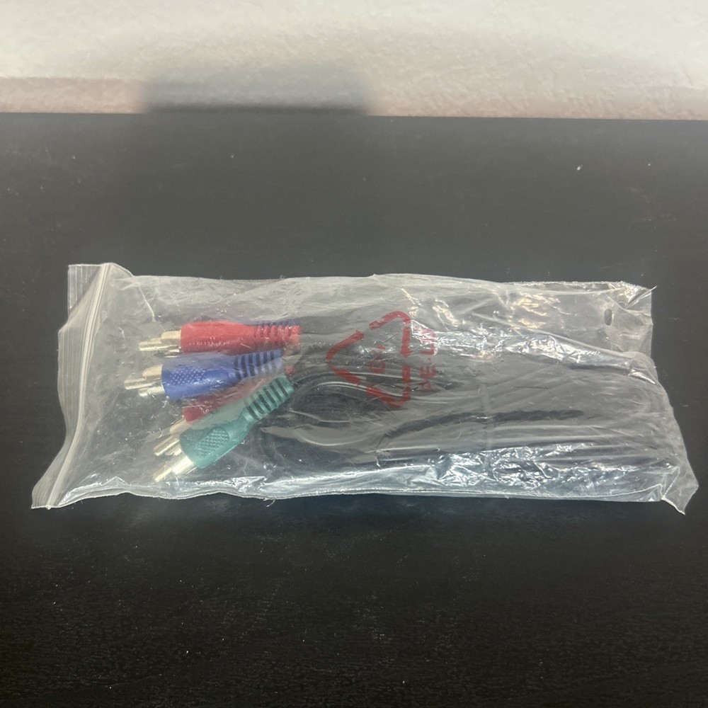 6FT COMPONENT VIDEO CABLE 3 RCA RED GREEN BLUE RGB COAXIAL for HDTV DVD VCR COAX