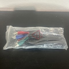 6FT COMPONENT VIDEO CABLE 3 RCA RED GREEN BLUE RGB COAXIAL for HDTV DVD VCR COAX