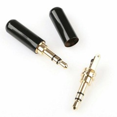 3Pcs 3.5mm Copper Male Stereo Mini Jack Plug Audio Soldering Connector H