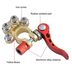 2PCS 4 Way Car Battery Terminal Clamp Connectors Quick Release Disconnect Tool