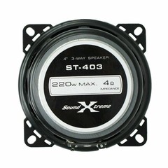 Soundxtreme 4″ in 3-Way 220 Watts Coaxial Car Audio Speakers CEA Rated (Pair)