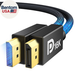 80Gbps Displayport Cable 2.1, 16K DP Cord [16K@60Hz,8K@240Hz,4K@540Hz 480Hz 240H