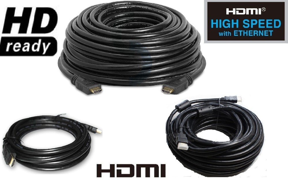 HDMI Cable 6ft 10ft 15ft 25ft 30ft 50ft 75ft 100ft HDTV Computer CCTV Monitor