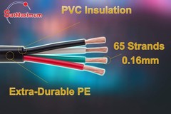 Satmaximum 16/4 250Ft Outdoor Speaker Wire Copper Clad Aluminum Stranded Bulk