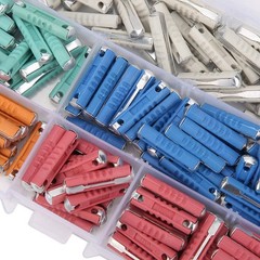 Yctze 200Pcs Auto – 5A/8A/10A/16A/25A Fuse European 32V Boxed Assorted Automo…