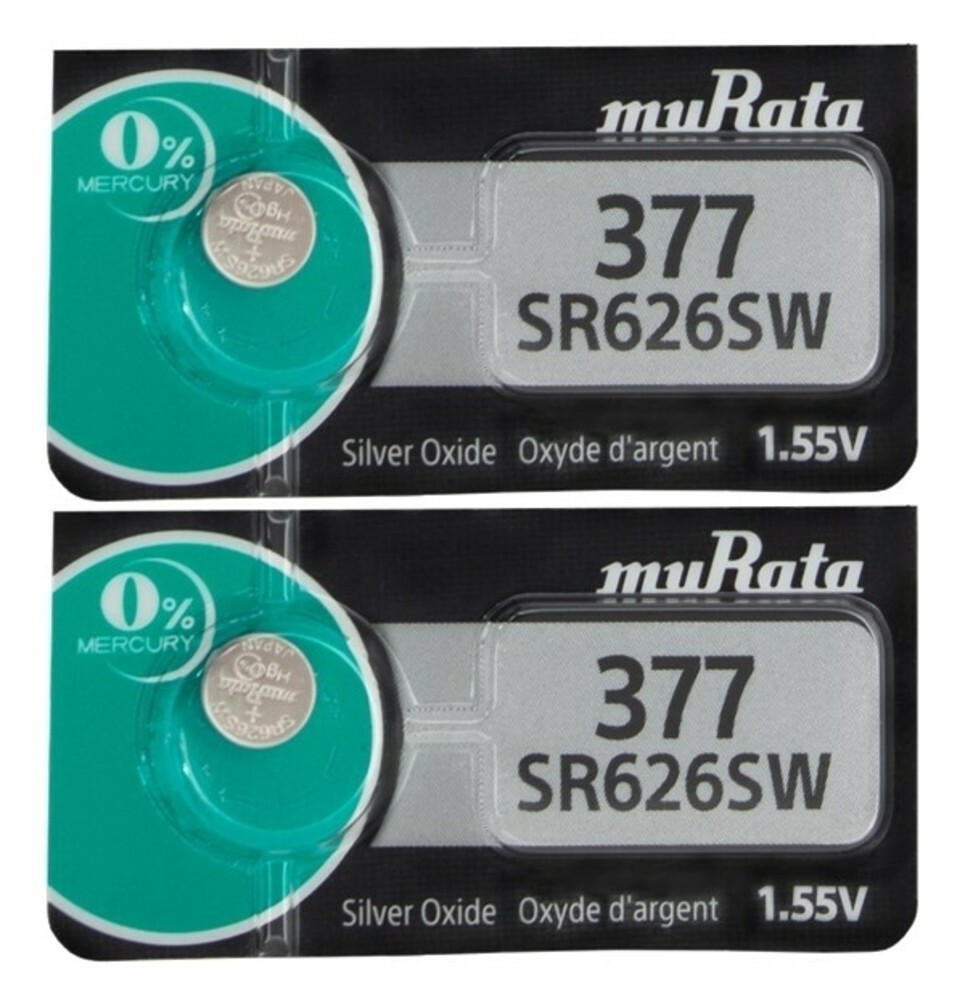 MURATA / SONY 377 SR626SW (2 piece) SR626 V377 Watch Battery US seller