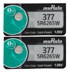 MURATA / SONY 377 SR626SW (2 piece) SR626 V377 Watch Battery US seller