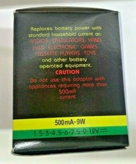Universal AC/DC Adapter 500mA 1.5-3-4.5 6-7.5-9-12V FREE SHIPPING! MU-555
