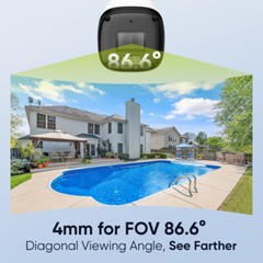 SANNCE 3MP Audio Recording POE Security Camera System 8CH 6MP NVR 2TB IP Network