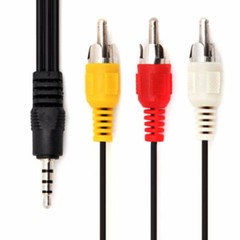 3RCA Male to 3.5mm Male Cable 3ft Adapter Audio Video Cord AV DV AUX Converter