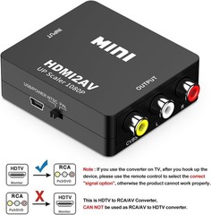 HDMI To RCA AV Adapter Converter Cable CVBS 3RCA 1080P Composite Video Audio