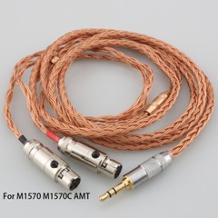 16Cores Occ Copper Headphone Cable For M1570 M1570C AMT HIFI