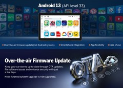 10.1 inch Android 13 Car Stereo 2 DIN GPS Navi WIFI Rotatable Screen Head Unit E