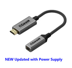 QGeeM HDMI Male to Mini DisplayPort DP Female Adapter Converter For HDMI Devices