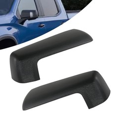 Top Half Mirror Cover Textured Black Compatible with Chevy Silverado 1500/ GMC