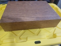 Wood Audio Cassette Storage Box Cabinet, Brown, 3 Pull-Out Drawers