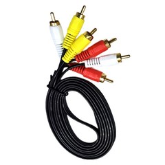10/20/30/40/50Pcs 1.5m AV Male to Male 3 RCA Audio Video Composite Cable NEW