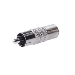 F-Type Female to RCA Male Coaxial Cable Audio Adapter Coax Cable Coupler LOT