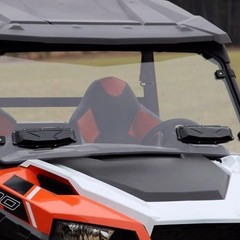2PCS UTV Windshield Vent Self Install Kit for Hard Coated Polycarbonate