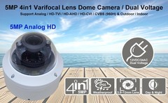 101AV 5MP 4in1 HD Dome Camera 2.8-12mm Varifocal Lens Dual Voltage DC12V AC24…