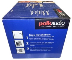 Polk Audio RC85i In-Wall Speakers Pair, 2.0 Channel, White, Flush Mount