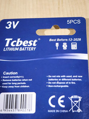 1 pc Tcbest CR2477 2477 Lithium Coin Cell 3V Battery Fresh (one battery)