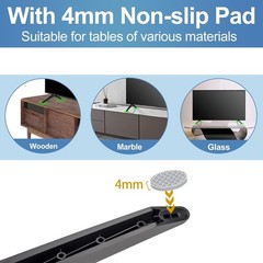 Durable TCL TV Replacement Legs – Black ABS for 28-65 Inch TVs, Non-Slip Design