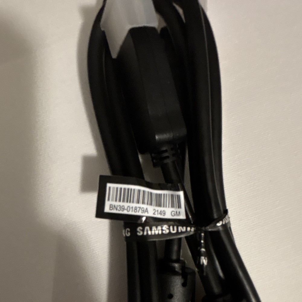 Samsung BN39-01879A 6ft Black Display Cable, Standard Male to Male 1:1
