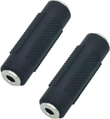 2-Pack 3.5mm Female to Female Stereo Audio Adapter