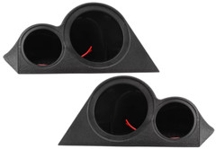 Dash Mount Midrange & Tweeter Pods Boxes 2-Way Speaker Bracket Housing Plastic