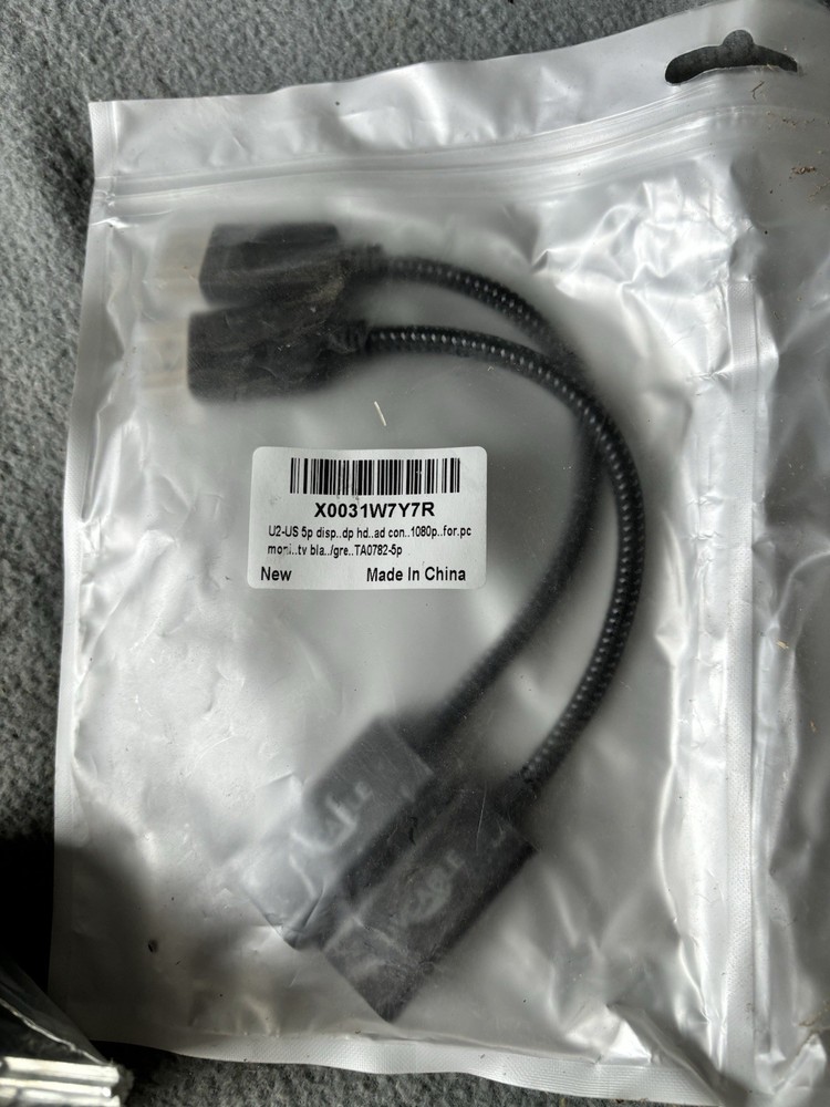 2- DP to HDMI Adapter 4K Display Port Male to HDMI Female Cable Converter