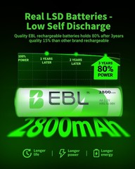 EBL AA AAA 9V NiMH NiCD and 9V Li-ion Battery Charger ,AA,AAA Battery , 2 USB-A