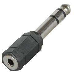 2 X 6.5mm 1/4″Male plug to 3.5mm 1/8″ Female Jack Stereo Headphone Audio Adapter