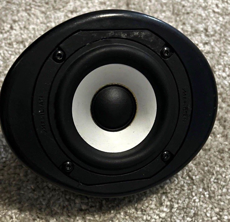 Meridian 3.5 inch midrange Speaker Black Cone, Single, Universal