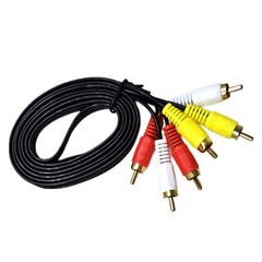 10/20/30/40/50Pcs 1.5m AV Male to Male 3 RCA Audio Video Composite Cable NEW