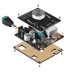 ZK-502H HIFI 2.0 Digital Power Amplifier Board Kits Bluetooth AUX USB