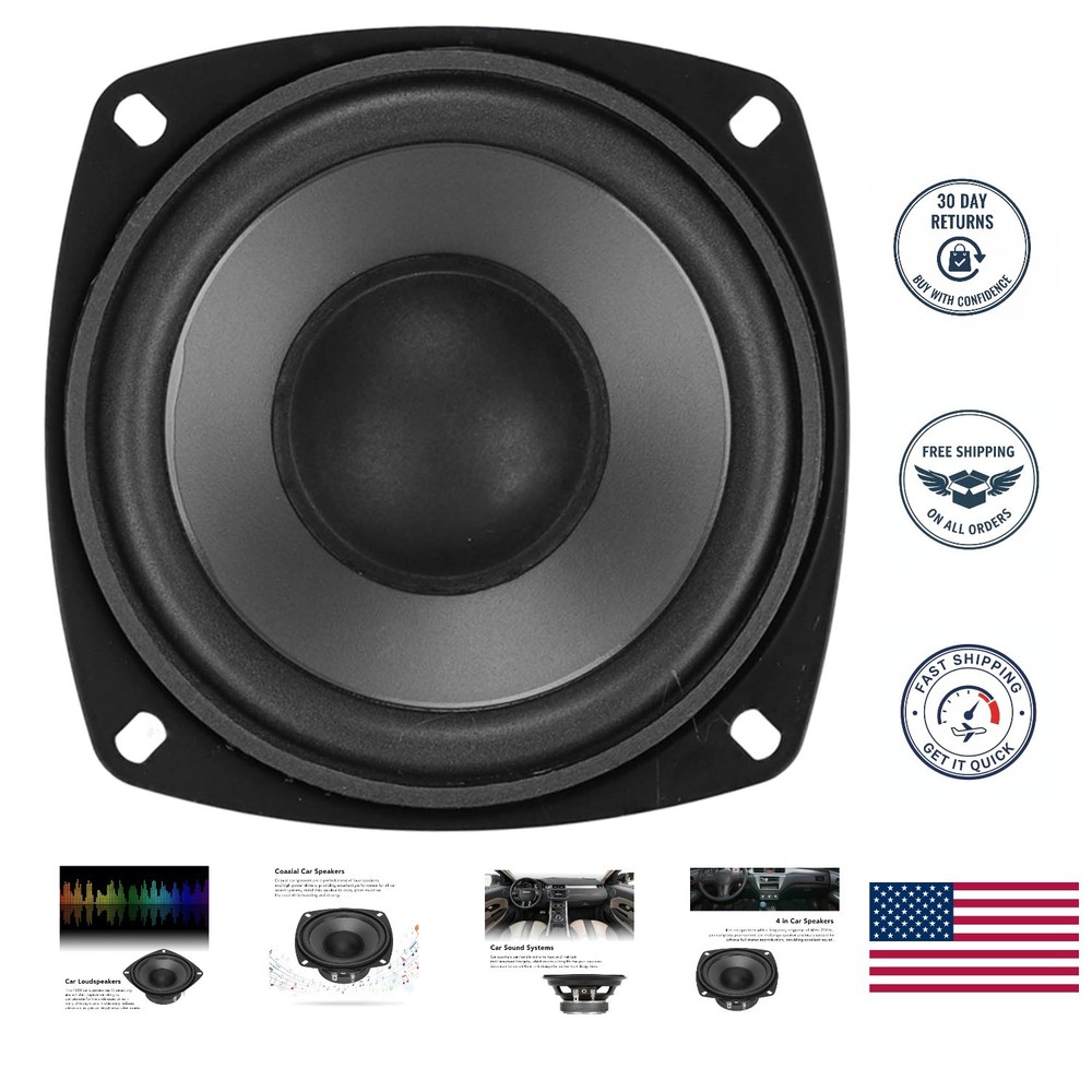400W Car Subwoofer & 4 Inch Coaxial Speakers for Superior Sound