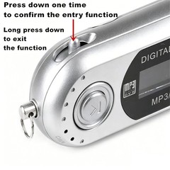 MP3 Player USB 2.0 Small Flash Drive Multilanguage LCD Music Player with 38127