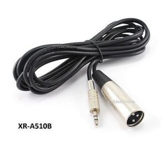 10ft 3.5mm TRS Plug to 3-Pin XLR Male Plug Balanced Audio Cable, XR-A510B