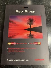 AudioQuest Red River XLR Cables 1M Pair of Balanced Interconnects